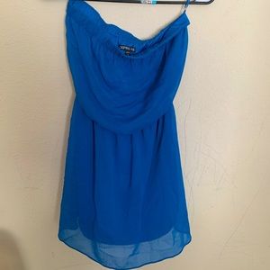 Strapless Blue Dress. Worn once